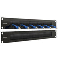 1U Brush Panel for 19" Rack Mount, Server Cabinet Dust Proof 2-Pack