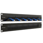1U Brush Panel for 19" Rack Mount, Server Cabinet Dust Proof 2-Pack