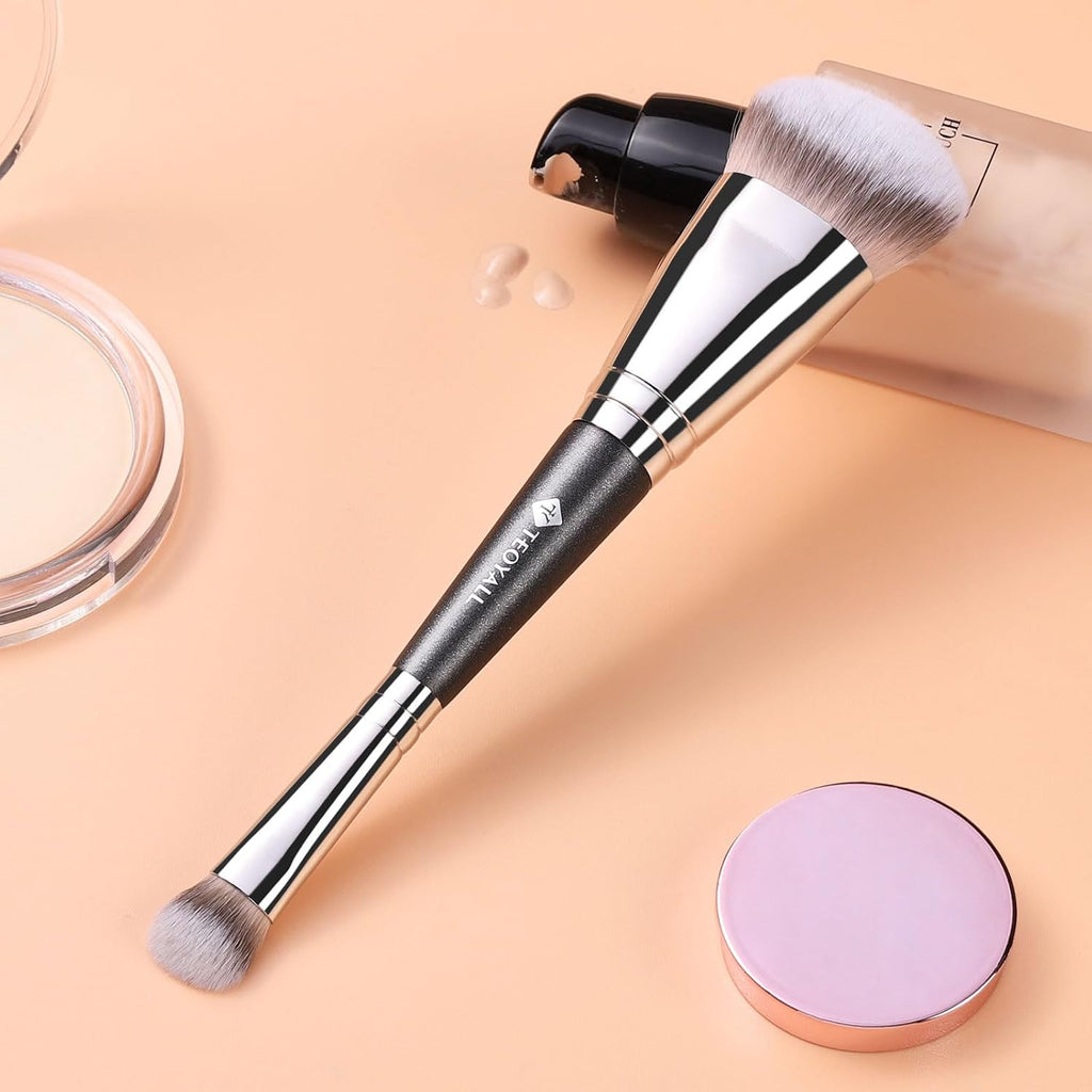 Dual-Ended Brush, Cat Paw Foundation and Under Eye Concealer Brush