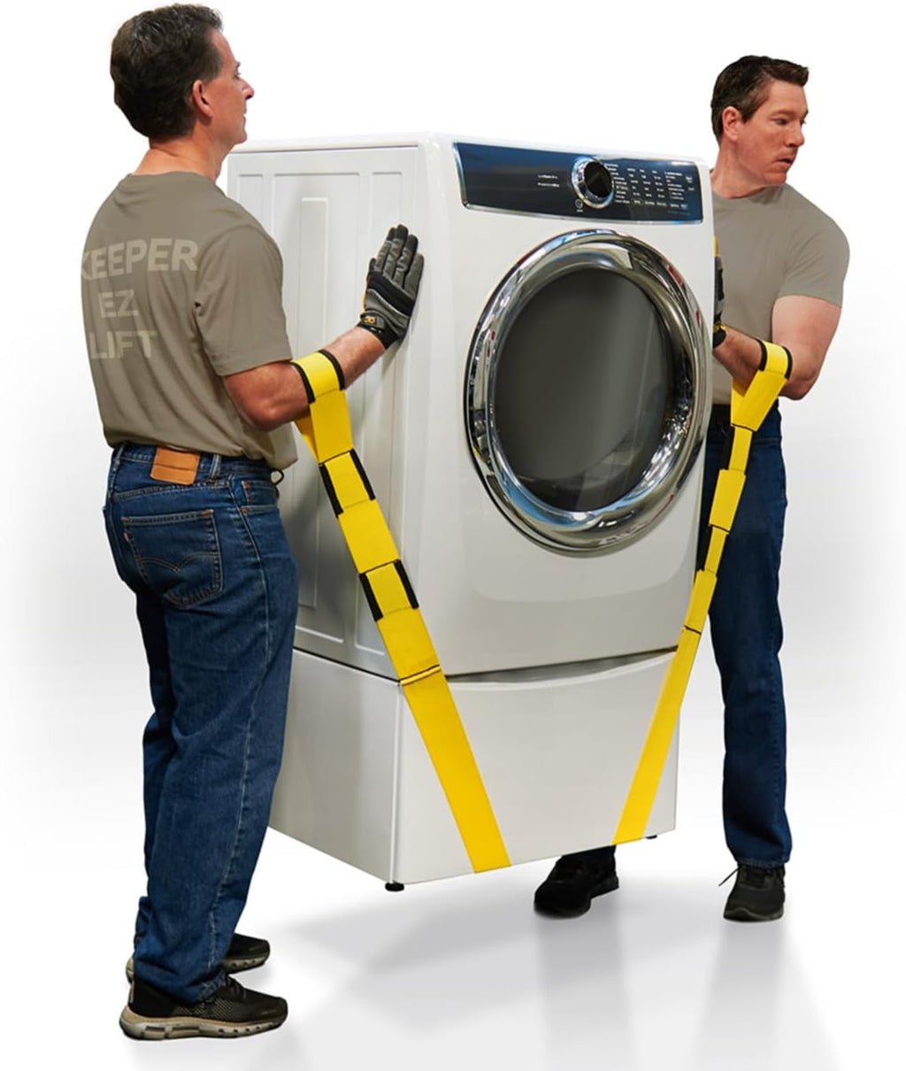 Two Person Adjustable Lifting and Moving Straps with 800 lbs WLL, Ergonomic Design, for Safe, Scratch-Free Moving