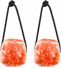Himalayan Salt Lick on Rope 3 lb Each (Pack of 2) for Horses & Livestock – Natural Pink Mineral Salt Block - Salt