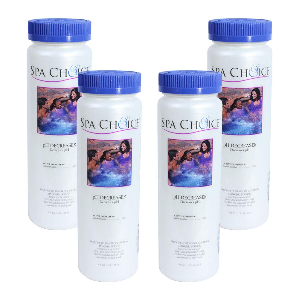 1.5-Pounds 4-Pack Premium pH Decreaser for Hot Tub, Made in USA
