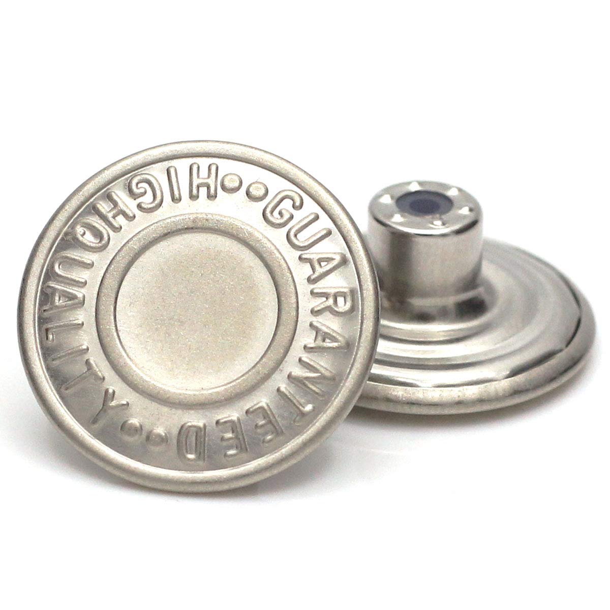 20mm Replacement Jean Tack Buttons GHQ No Sew Metal Buttons 12 Set