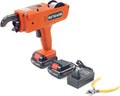 Automatic Rebar Tier Tying Machine, 8-34mm 12V Handheld Rebar Tier Gun Steel Bar Rod Tying Banding Tool Kits Steel