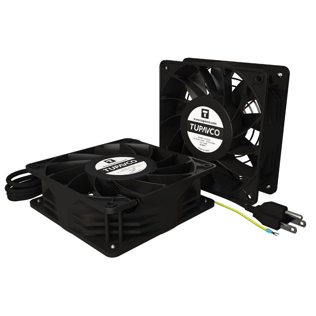 Network Cabinet Fan (2pc) for Server Rack Cooling - Tupavco TP1510