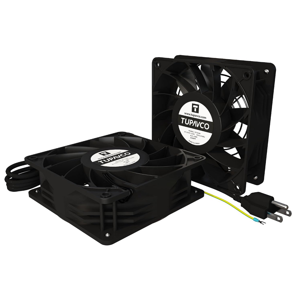 Network Cabinet Fan (2pc) for Server Rack Cooling - Tupavco TP1510