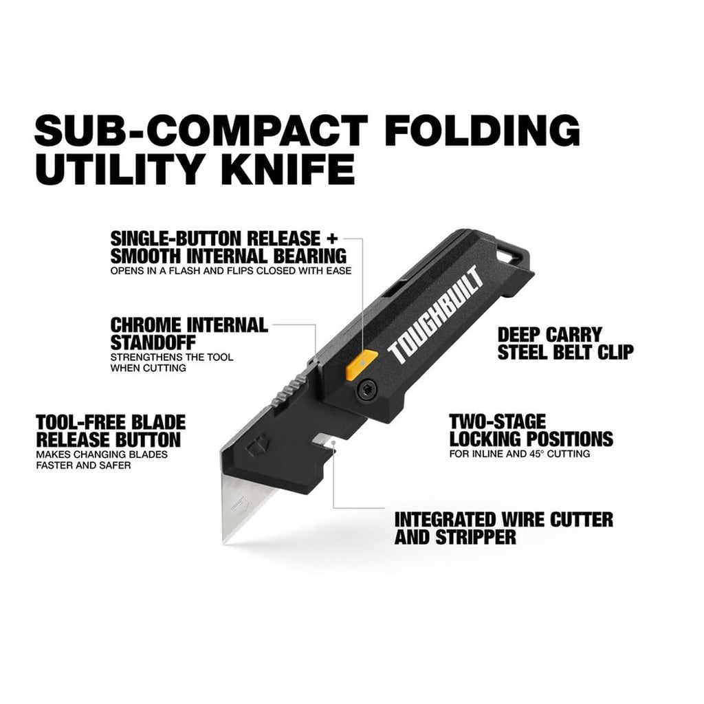 Sub-Compact Folding Utility Knife, EDC Knife, TB-H4-12-C