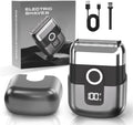 Foil Shavers for Men, Mini Electric Razor for Face | 3 Floating Blades; LED Display; IPX7 Waterproof; Wet Dry Use;