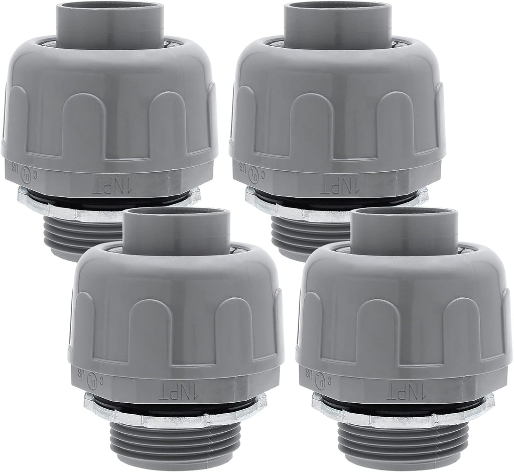 4Pcs 1 Inch NPT Electrical Conduit Connector Fittings