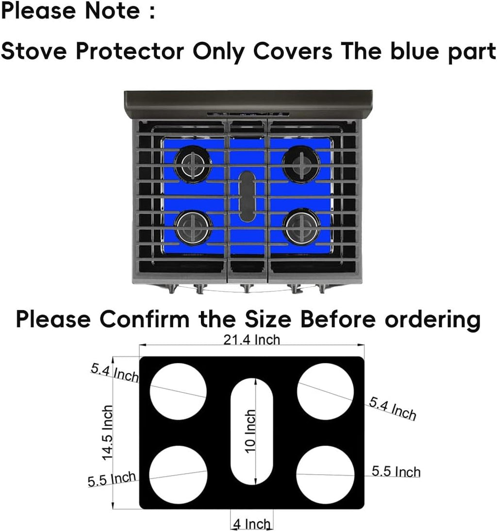 2Pcs 30Inch Stove protector liner For Kitchenaid Models KFGG504KPS0 Cover