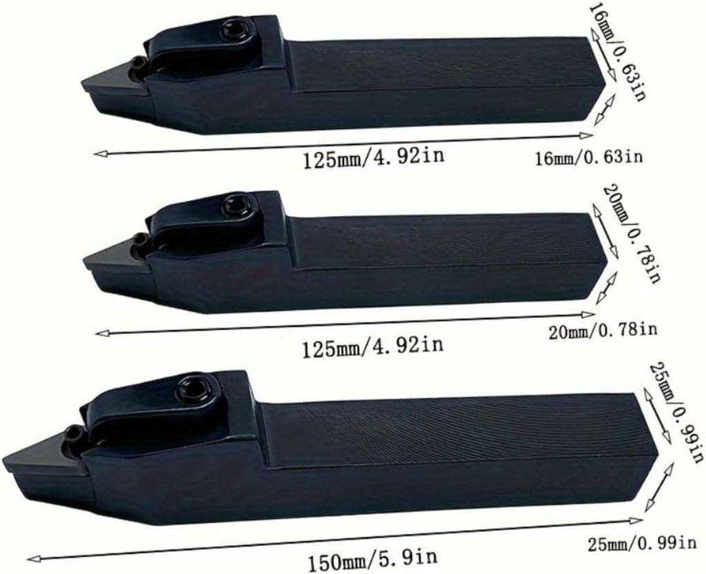 MVVNN External Turning Tool Holder Cutting Carbide (MVVNN2525M16+1pc blade)
