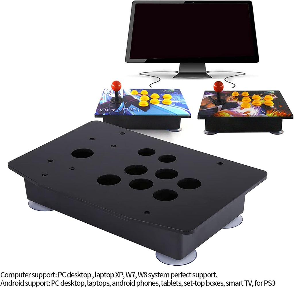 Arcade Cabinet Kit, Arcade Cabinet, Arcade Case, DIY Arcade Controller Case, Black Acrylic Panel and Case DIY Set