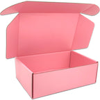 9x6x3 Shipping Boxes Set of 25, Pink Mailer Corrugated Cardboard Box