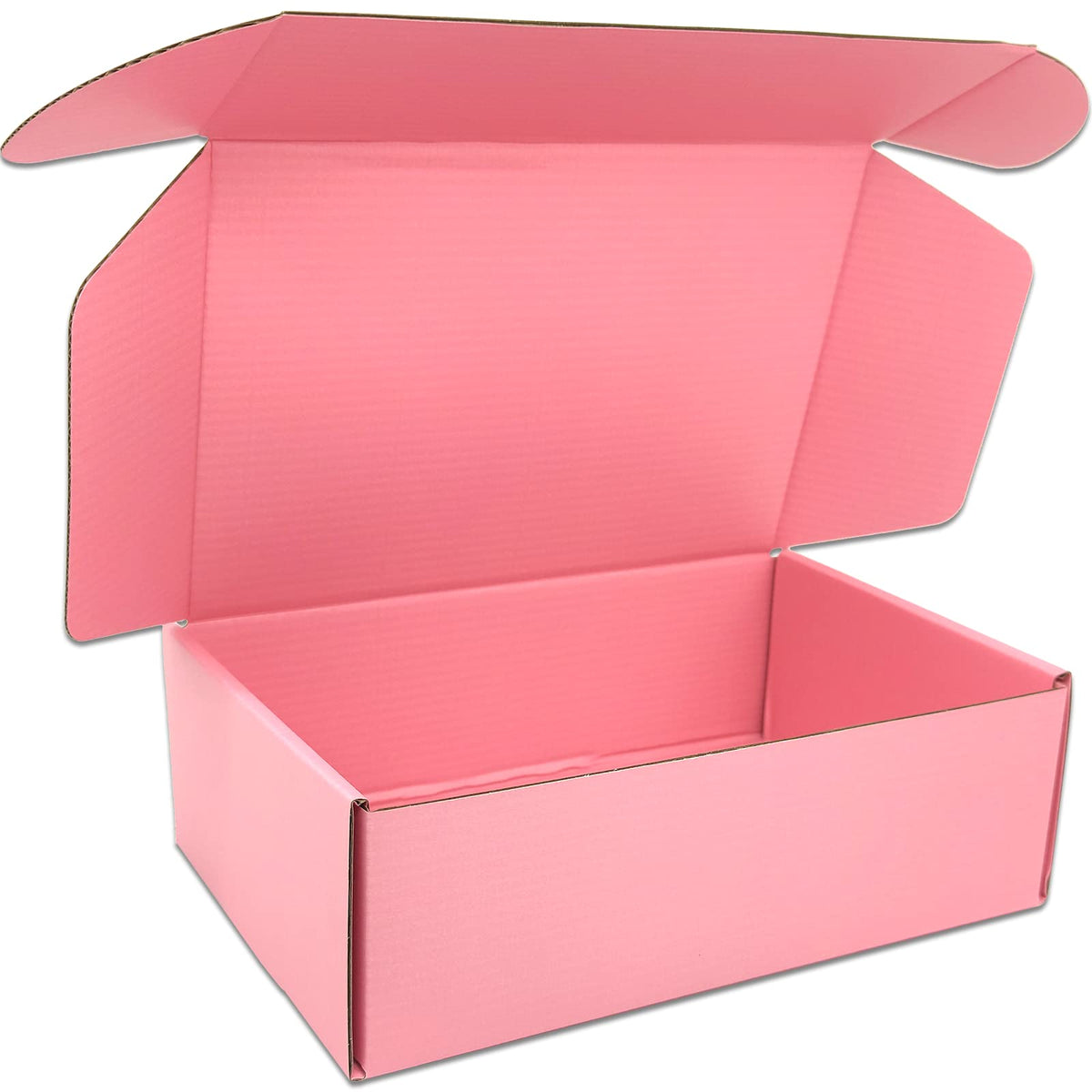 9x6x3 Shipping Boxes Set of 25, Pink Mailer Corrugated Cardboard Box