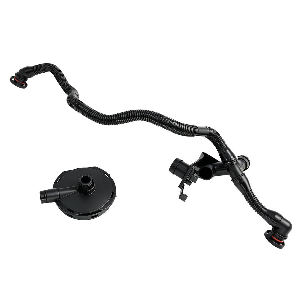 Crankcase Vent Valve and Breather PCV Vacuum Hose Kit For Audi A4 A6 02-04