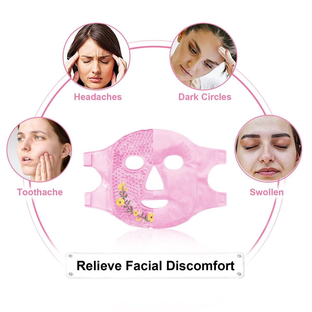 Cold Face Eye Masks Ice Face Mask Hot Cold Compress