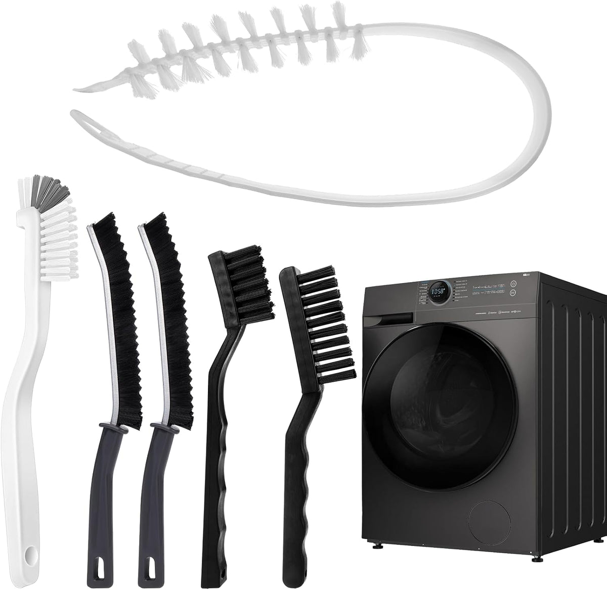 Washing Machine Cleaning Brush Kit for Top Load/Front Load Washer