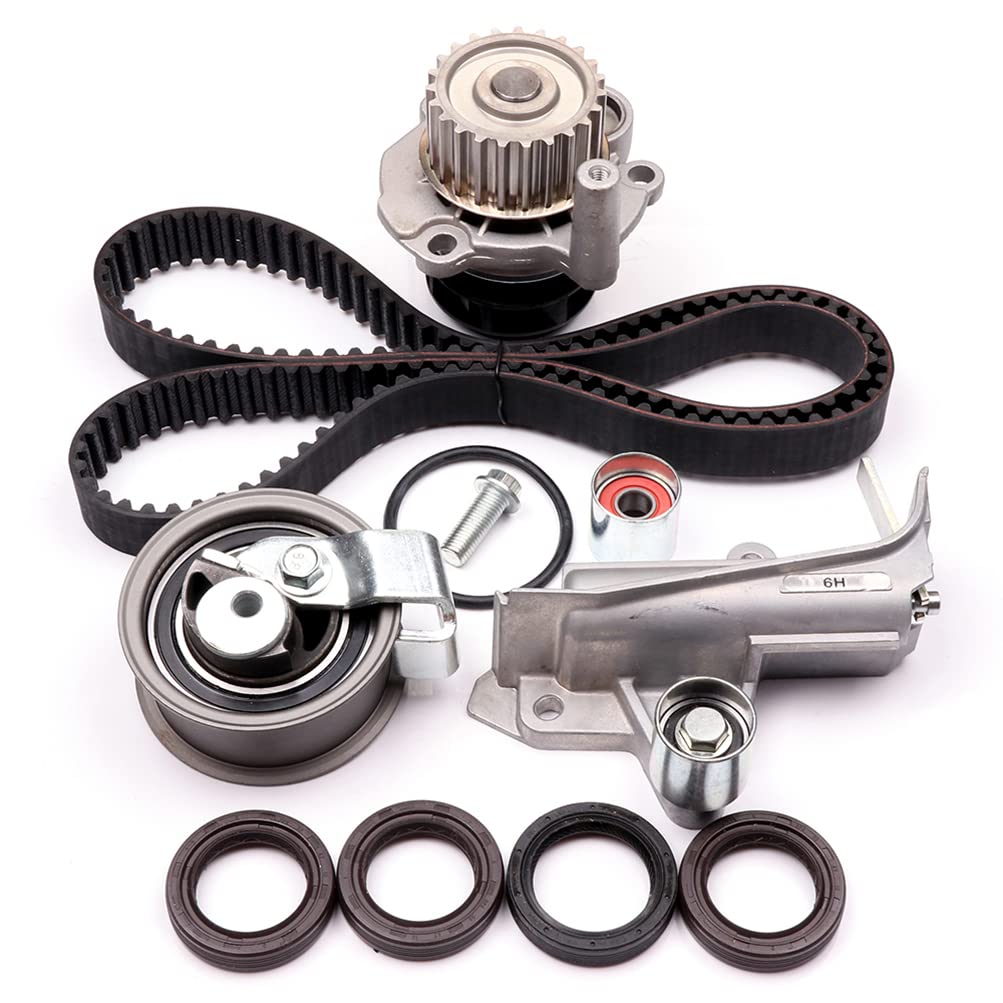ECCPP Engine Timing Belt Kit with Water Pump Compatible with Audi
