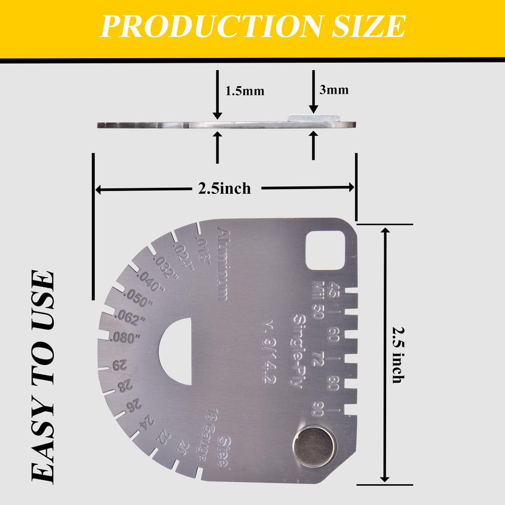 Panel & Membrane Gauge Shingle, Roofing Thickness Measuring Tool