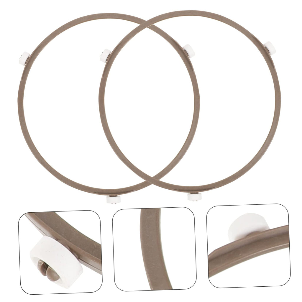 2Pcs Microwave Turntable Base Roller Ring, 17.8cm Replacement Support