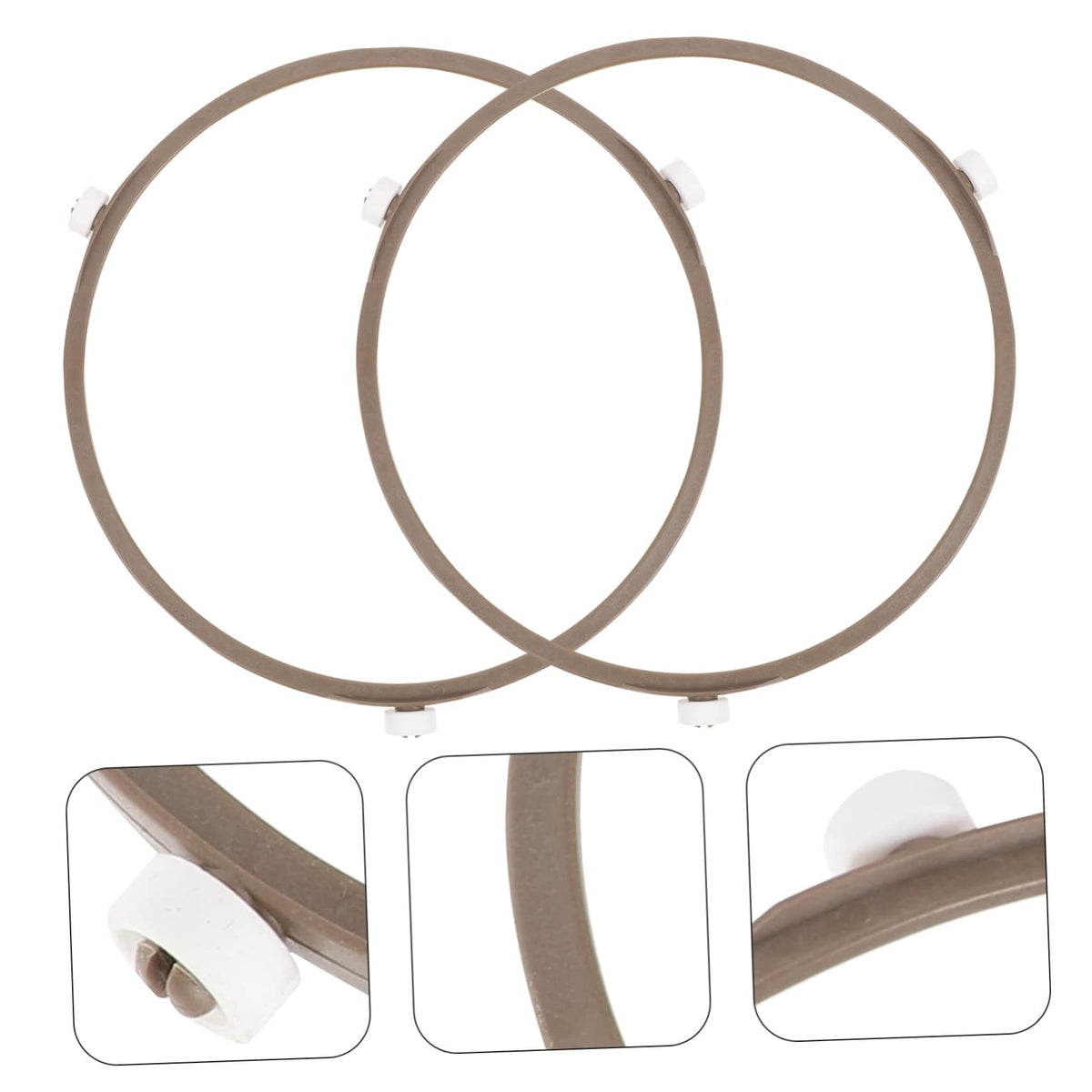 2Pcs Microwave Turntable Base Roller Ring, 17.8cm Replacement Support