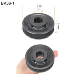 uxcell BK36-1 V-Belt Sheave 1" Bore, 3.75" OD, Single Groove Web Sheave