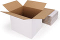 10 Packs 12x10x10 Large Thin White Shipping Boxes