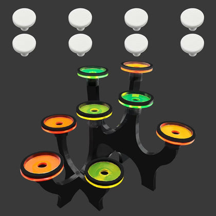 Fluorescent Acrylic Coral frag Bracket，frag Plugs Holder for Coral，Live Coral Reef frag Rack，This Set Contains a