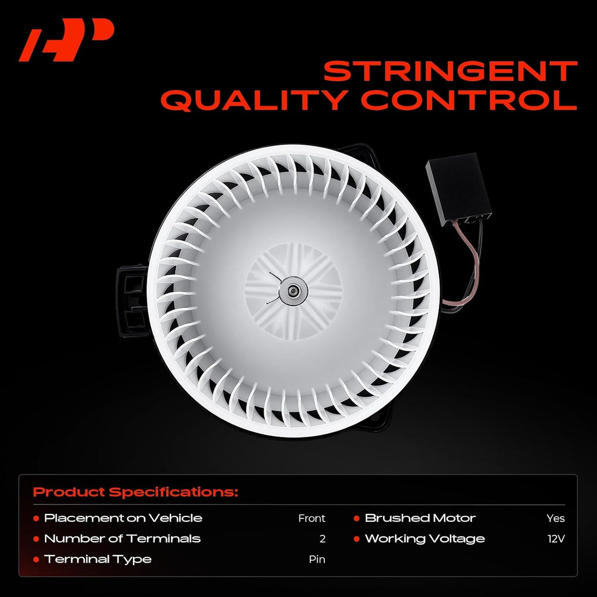 A-Premium Front HVAC Heater Blower Motor with Fan Cage