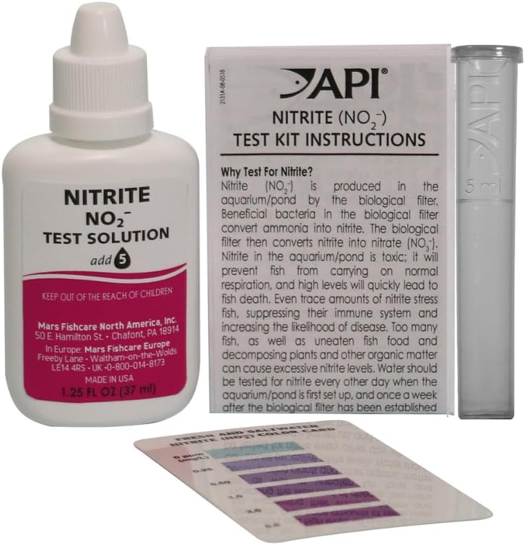 NITRITE TEST KIT 180-Test Freshwater and Saltwater Aquarium Test Kit