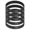 MECCANIXITY 110mm GT-2 Timing Belt 6mm Width 2mm Pitch Black 5pcs