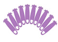 Safety Box Cutter Knife, Recessed SS Blade, 10-Pack, Purple