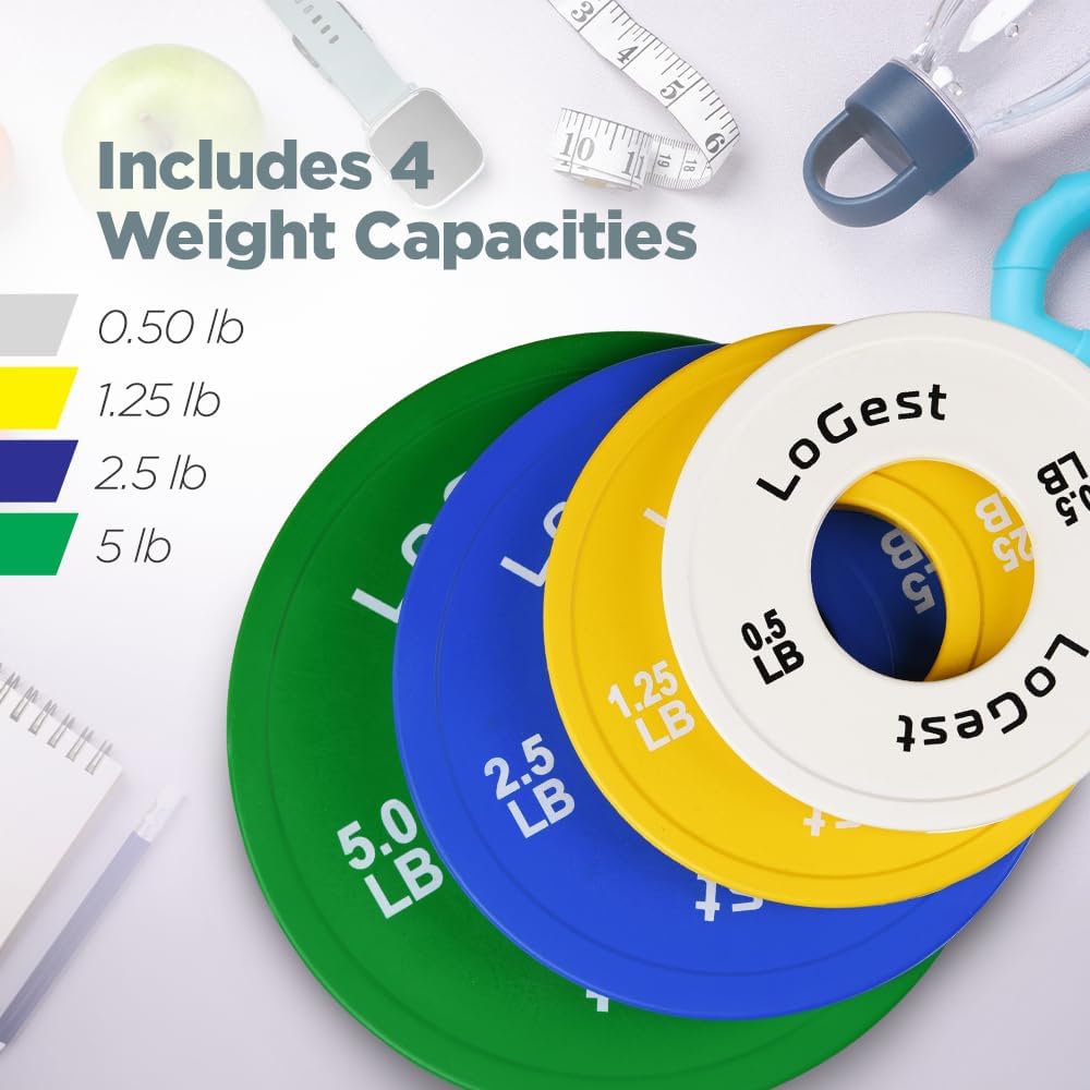 Change Weight Plates 0.50LB 1.25LB 2.5LB 5LB Set Weight Plates for Olympic Bars Perfect for Strength Training Weight