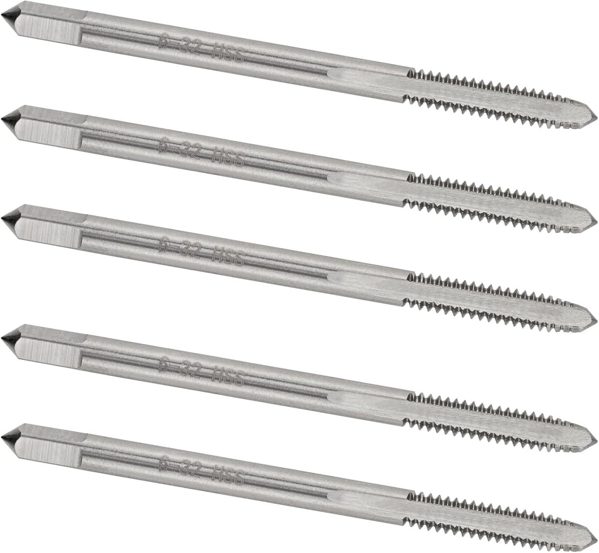 5PCS No 10-32 UNF HSS Machine Tap, 10 x 32 UNF Right Hand Thread Tap