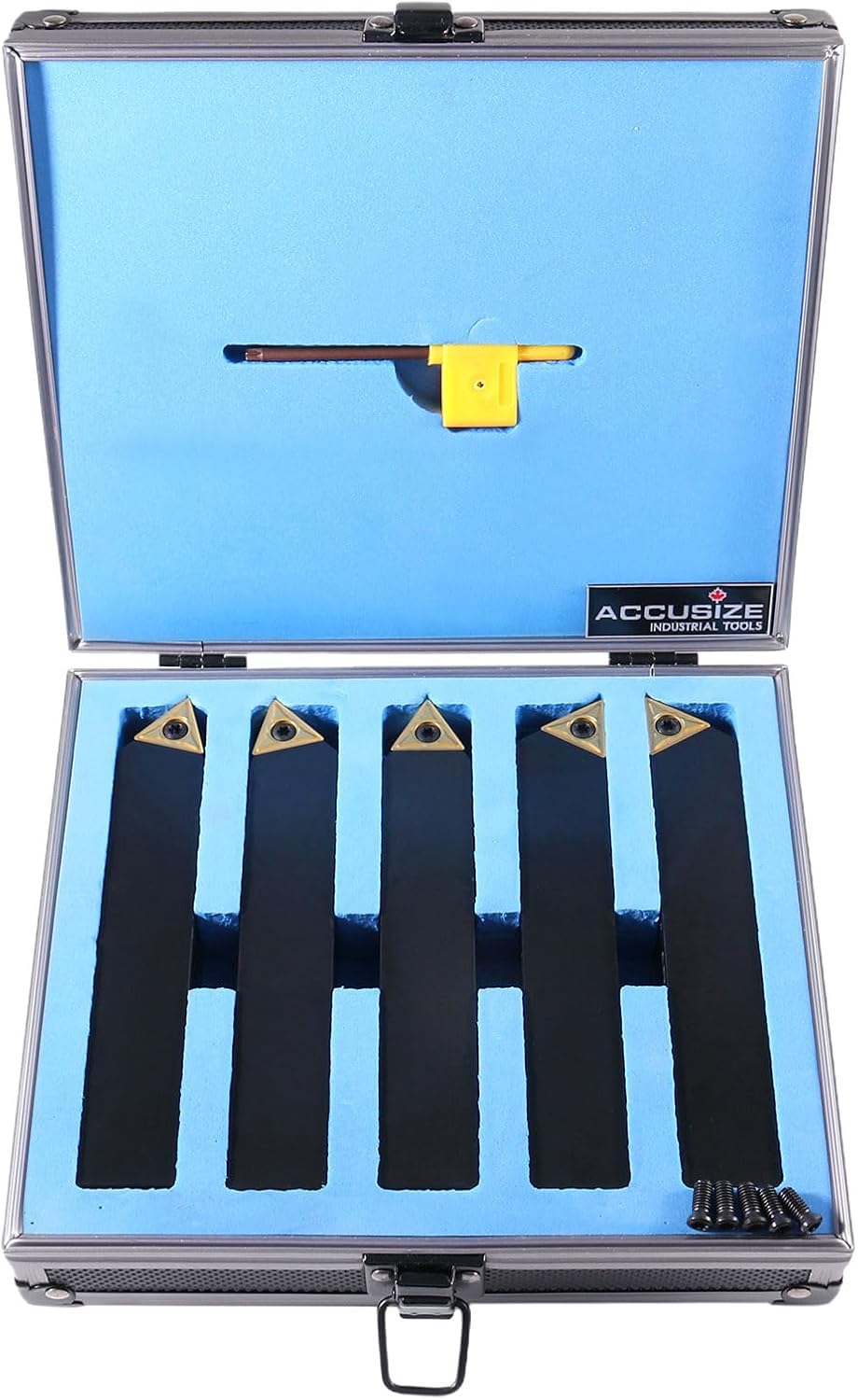 Accusize Industrial Tools 1'' 5 Pc Indexable Turning Tool Set, 2380-5643