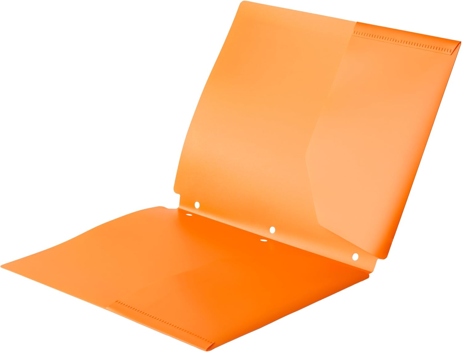 Plastic 3 Hole Punch Folders with 2 Pockets for Documents, Letter Size 8.5 x 11 inches, School Supplies, Assorted