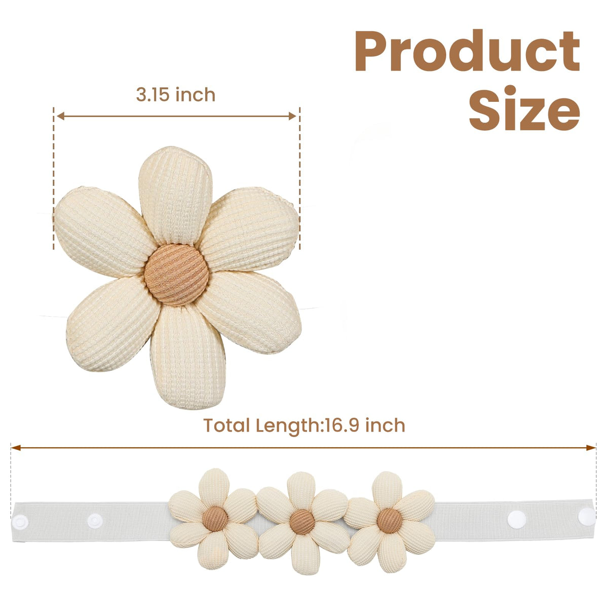 Flower Curtain Tiebacks, Decorative Curtain Holdbacks No Drill