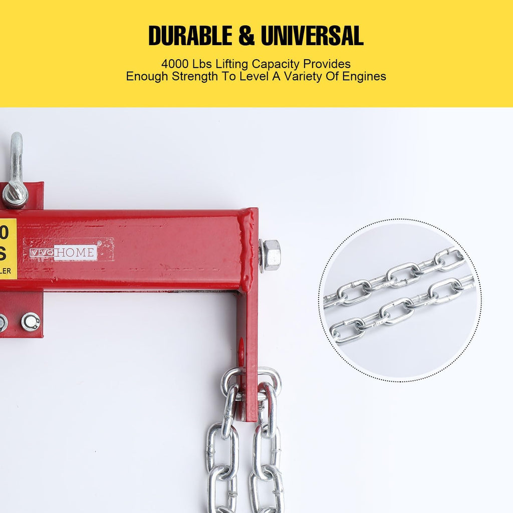 Engine Load Leveler 2 Ton Engine Hoist Load Leveler 4000lbs Heavy Duty Steel Engine Hoist Shop Cran Cherry Picker