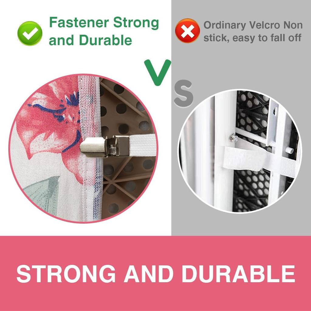 Extra Wide Ironing Board Cover and Pad-Silicone Coating-18 X49 | 400°F Scorch Resistant Thick Padding Iron Board