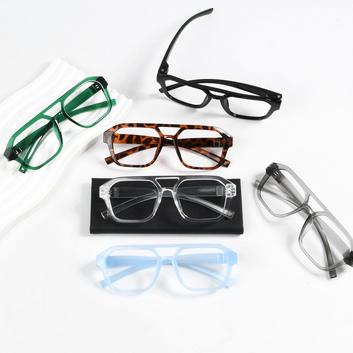 Eyekepper Blue Light Glasses Men Women, Pilot Grey Eyeglasses