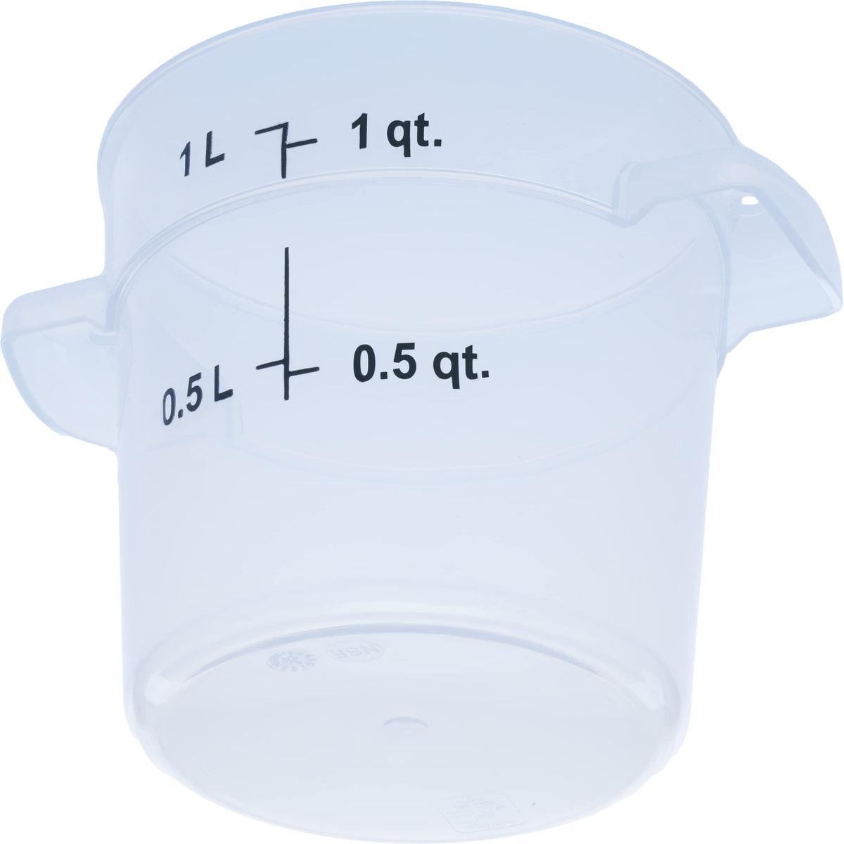 Storplus Round Food Storage Container with Stackable Design for Catering, Buffets, Restaurants, Polypropylene (Pp), 1