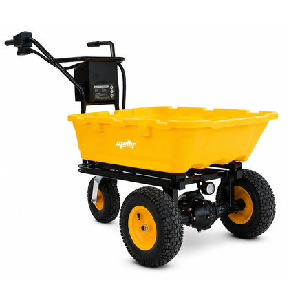 Motorized Wheelbarrow Cart,300W Brushless Motor Powered Utility Cart, 661 lbs Load Capacity, 2.47 Cu Ft Dump Wagon