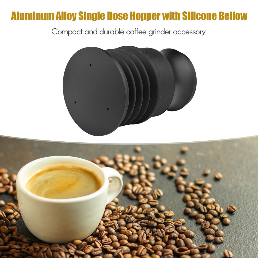 Demwa Aluminum Alloy Single Dose with Silicone Bellow Coffee Grinder Accessories Replacement for mini Coffee Grinder