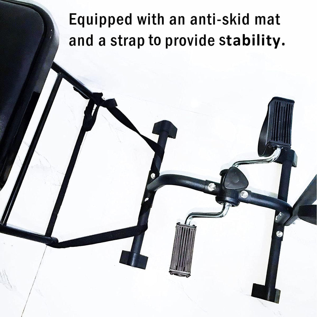 Pedal Exerciser Bike Hand Arm Leg and Knee Peddler Adjustable Fitness Equipment for Seniors, Elderly Home Pedal