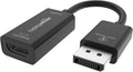 DisplayPort (4k@60Hz) to HDMI Female Converter (Not Compatible with a USB Port), Black, 9.25 x 0.87 x 0.47 in