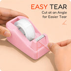 Lightweight Desktop Tape Dispenser, 6 Rolls Tape, 1-Inch Core