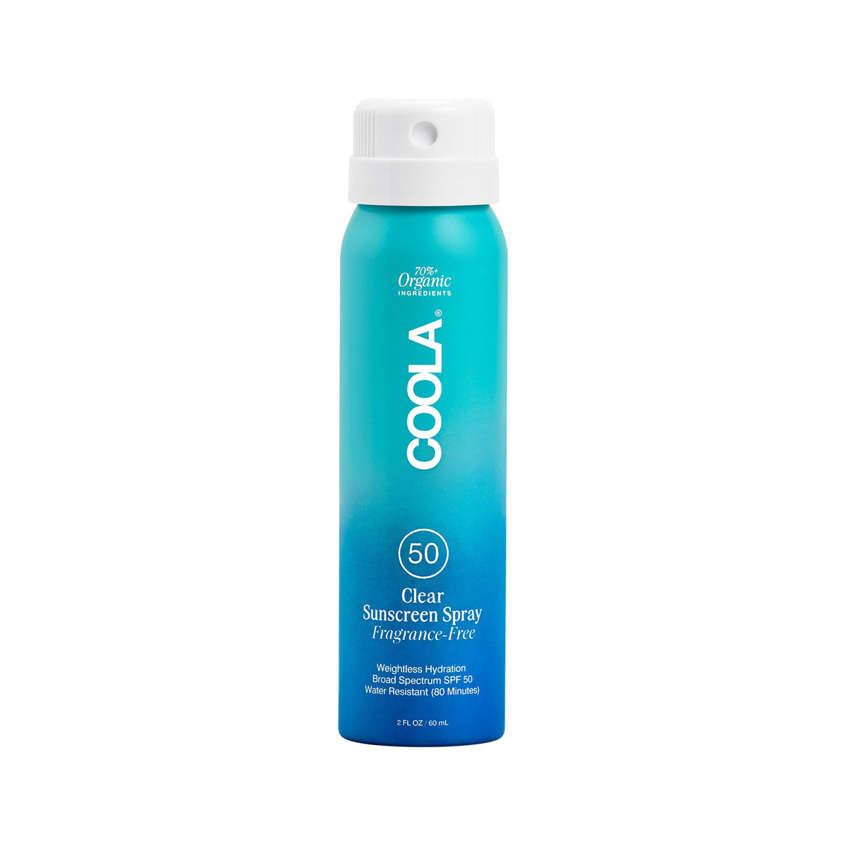 Clear Sunscreen Spray SPF 50, Fragrance Free, 2 fl oz