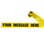 Custom Barricade Tape - 200 Ft - Thick 3.5 Mil