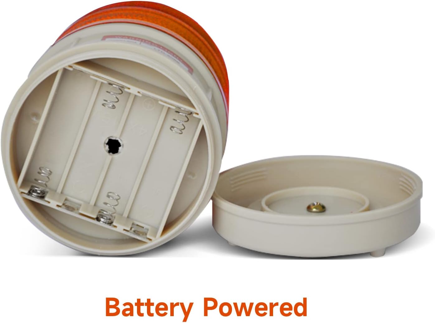 Led Strobe Lights Magnetic Battery Amber Flashing Beacon Light with No Sound Emergency Lights for Vehicles Trucks Car