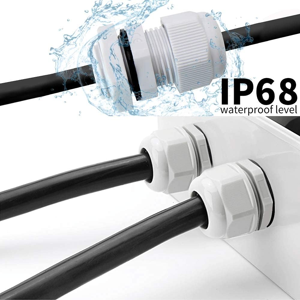 MAKERELE NPT 1/4” Cable Glands IP68 Waterproof Strain Relief Cord Connector